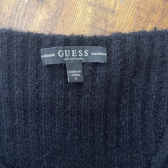 Guess size large black asymmetrical design sweater. - Picture 12 of 16